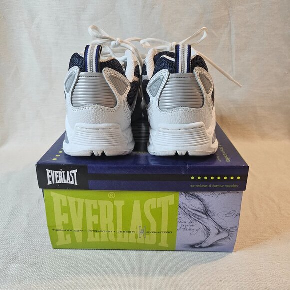 Everlast Harris Men’s White/Navy Athletic Shoes - Size 8 - Picture 4 of 9